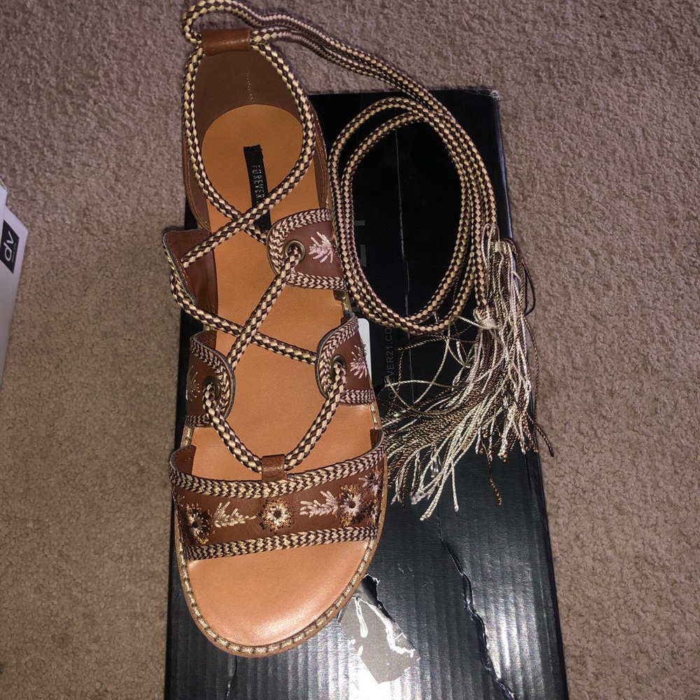 Forever 21 Wrap Around Sandals
